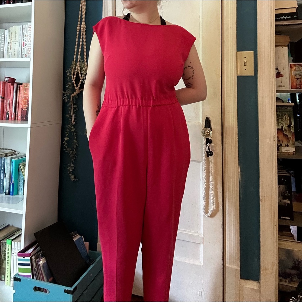 Talbots Hot Pink Jumpsuit, size 10